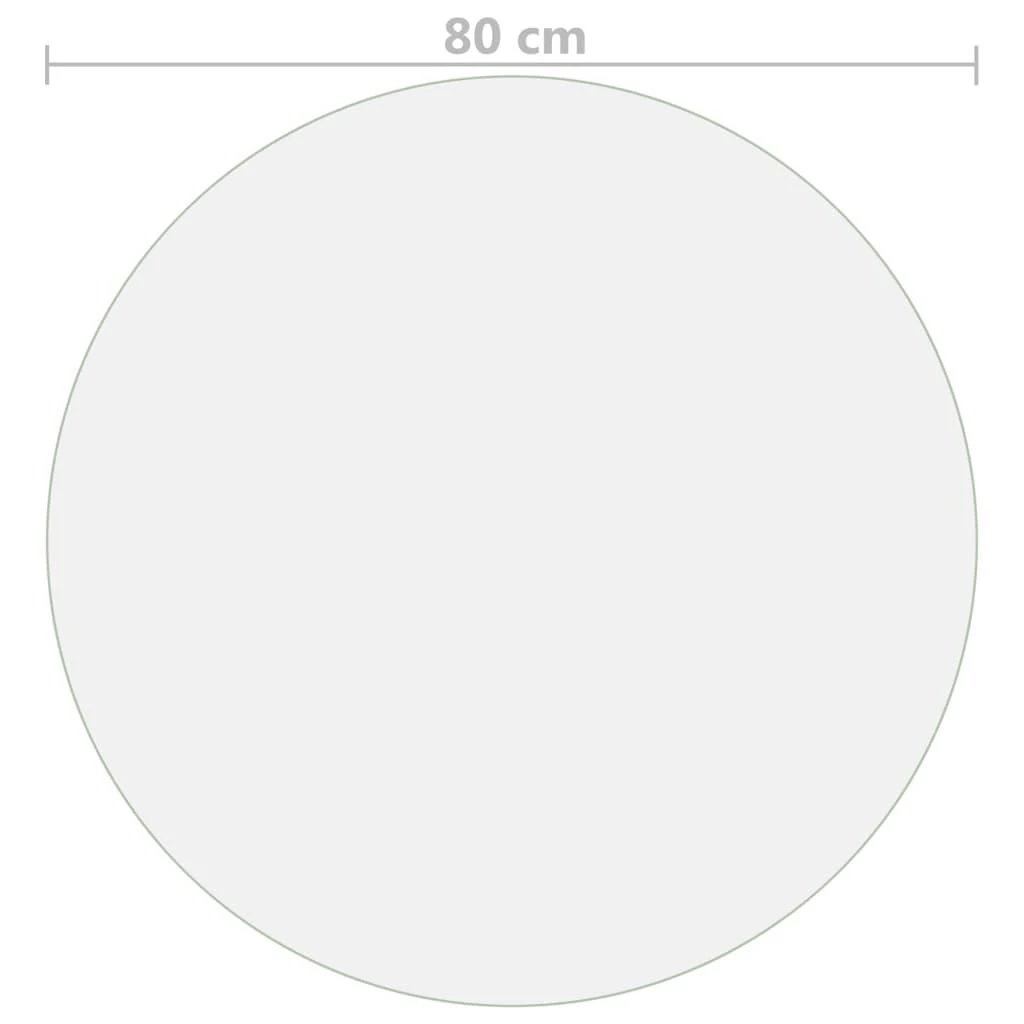 Stalo apsauga, matinė, 80cm skersmens, 2mm, PVC