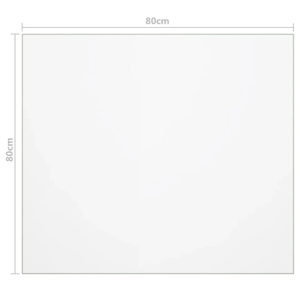 Stalo apsauga, matinė, 80x80cm, 2mm, PVC