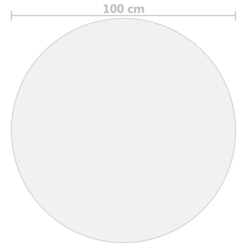 Stalo apsauga, permatoma, 100cm skersmens, 1,6 mm, PVC