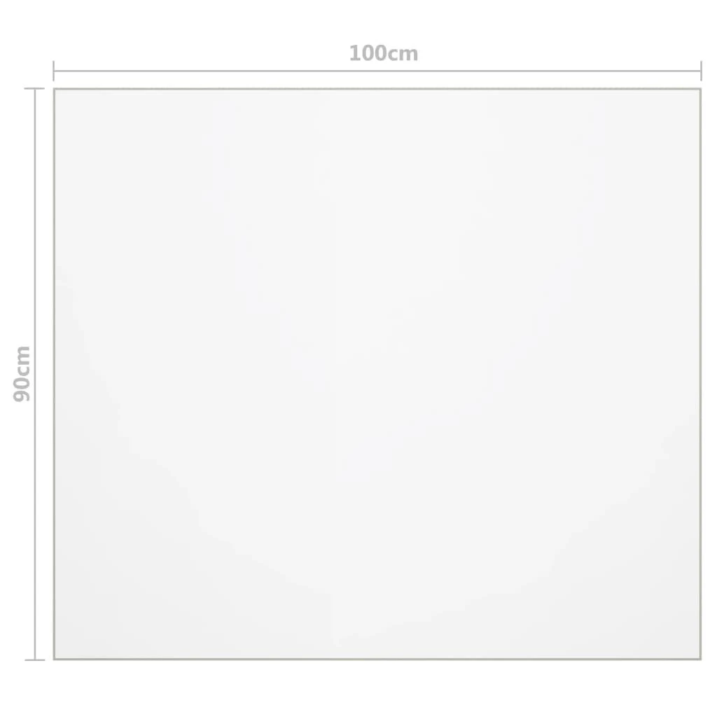 Stalo apsauga, permatoma, 100x90cm, 2mm, PVC