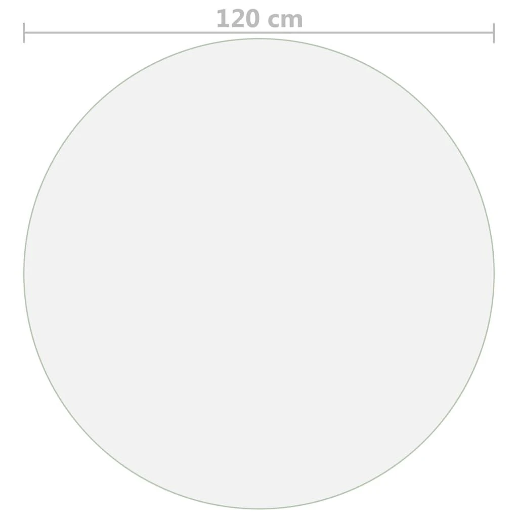 Stalo apsauga, permatoma, 120cm skersmens, 2mm, PVC
