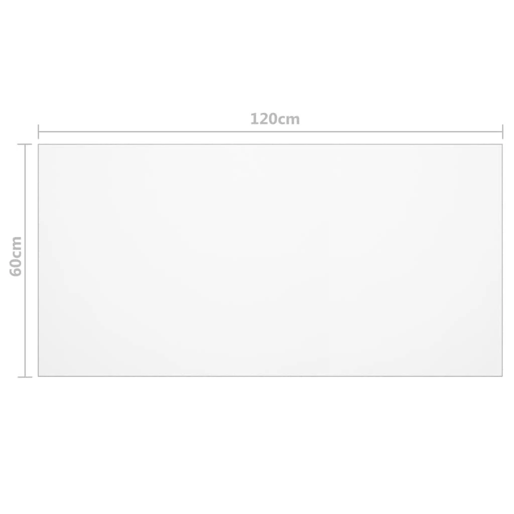 Stalo apsauga, permatoma, 120x60cm, 2mm, PVC