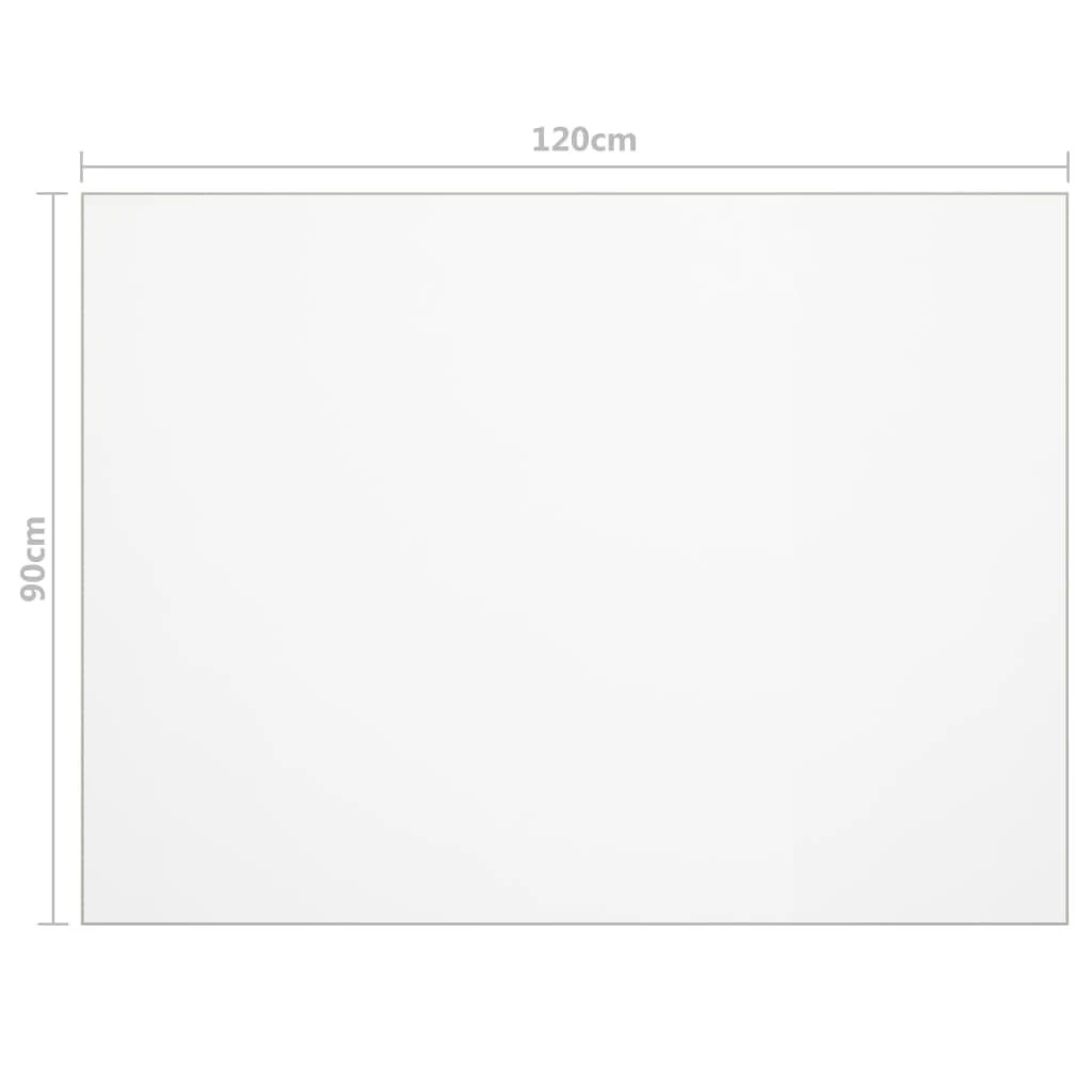 Stalo apsauga, permatoma, 120x90cm, 2mm, PVC