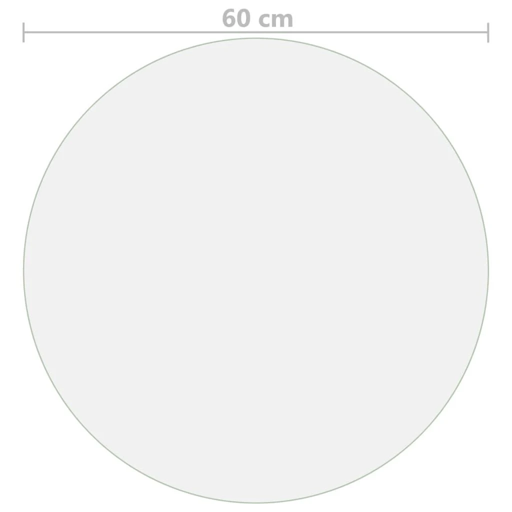 Stalo apsauga, permatoma, 60cm skersmens, 2mm, PVC