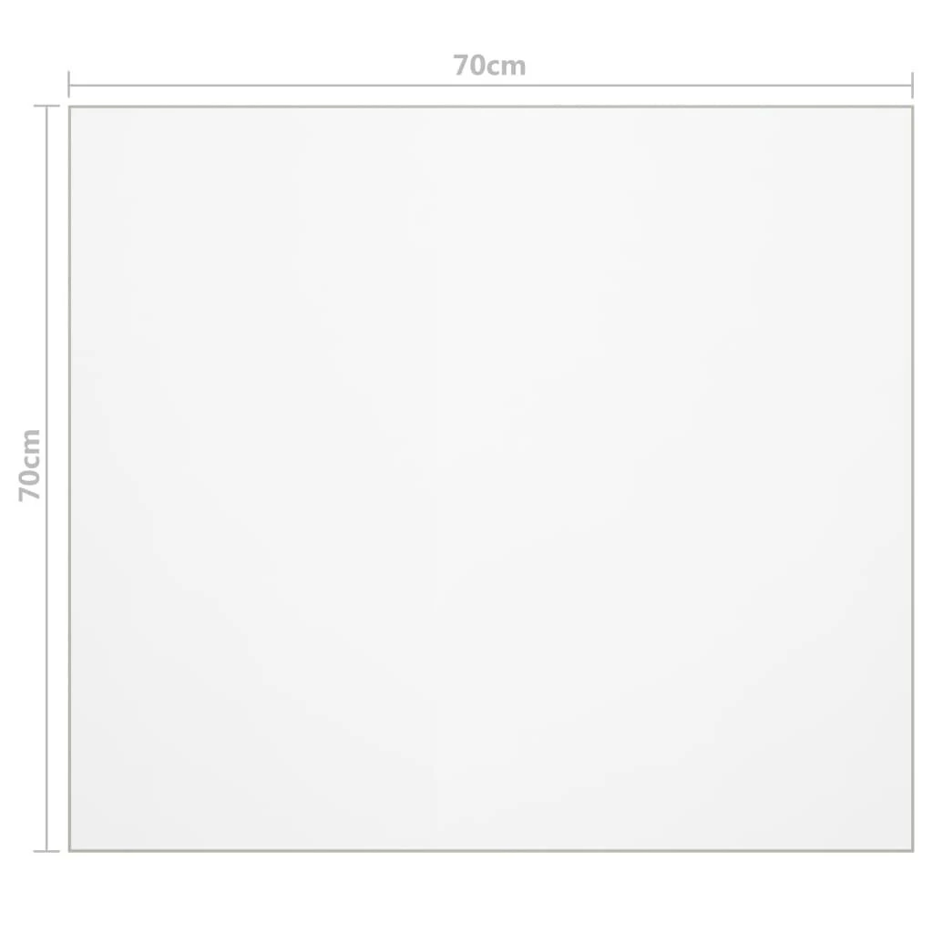 Stalo apsauga, permatoma, 70x70cm, 2mm, PVC