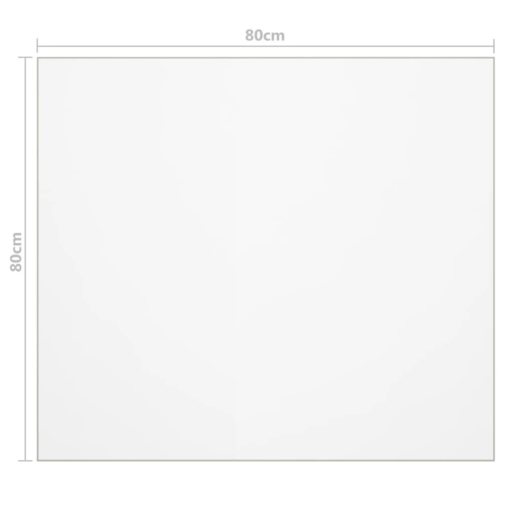 Stalo apsauga, permatoma, 80x80cm, 2mm, PVC