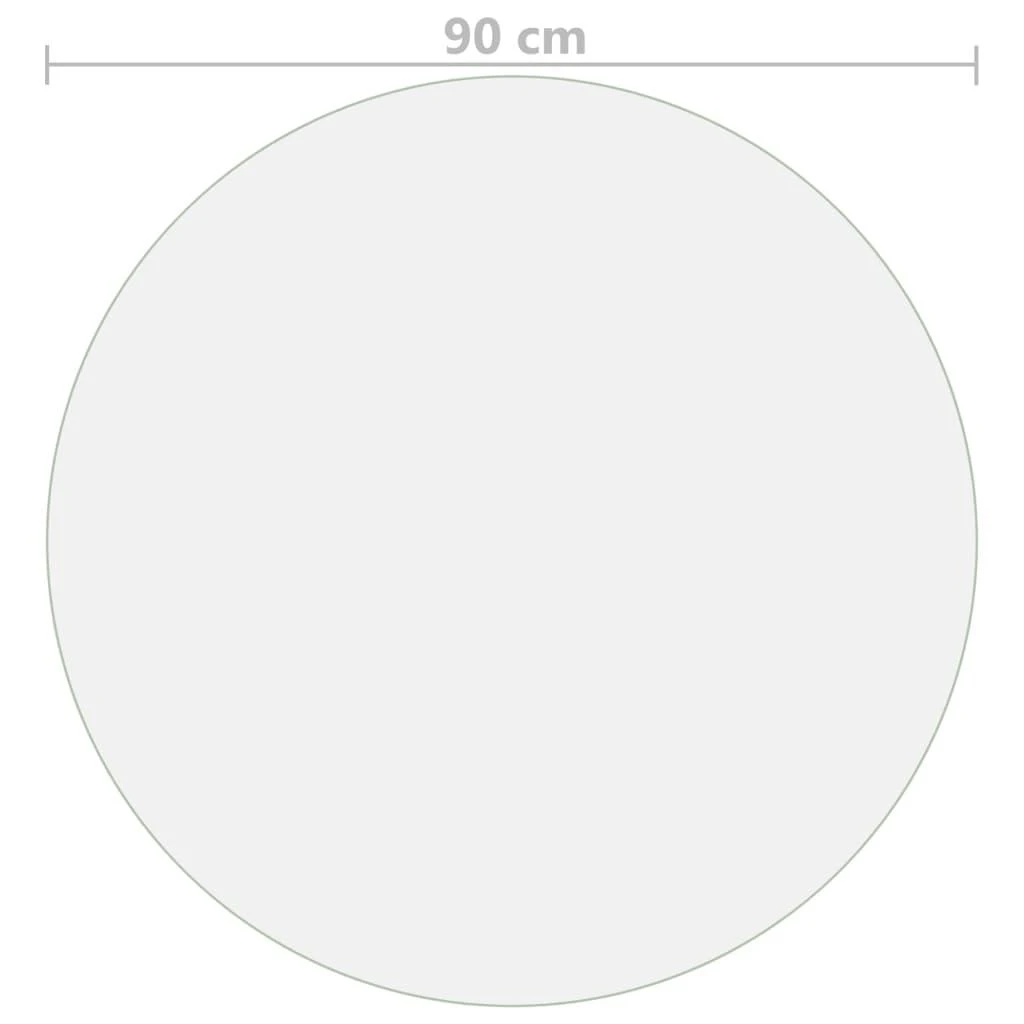 Stalo apsauga, permatoma, 90cm skersmens, 2mm, PVC