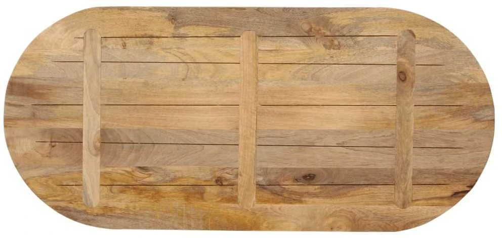 Stalviršis, 100x40x2,5cm, mango medienos masyvas, ovalo formos
