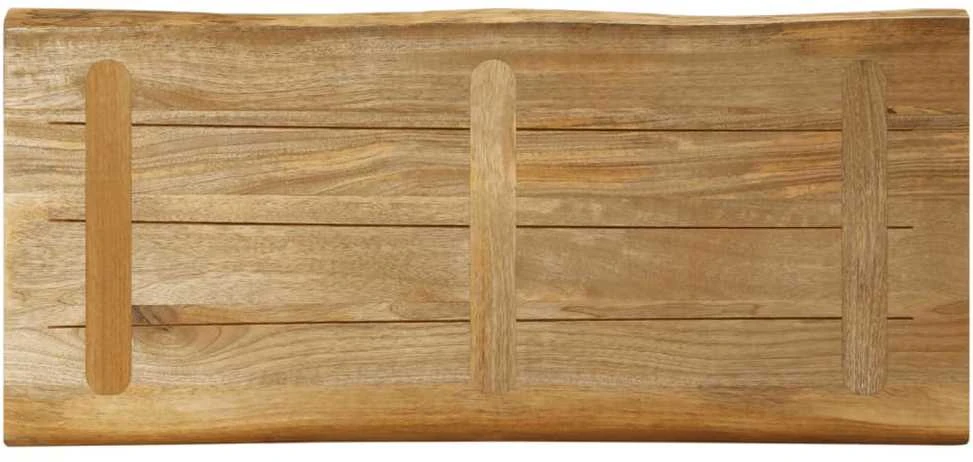 Stalviršis, 100x40x3,8cm, mango masyvas, su gyvu kraštu