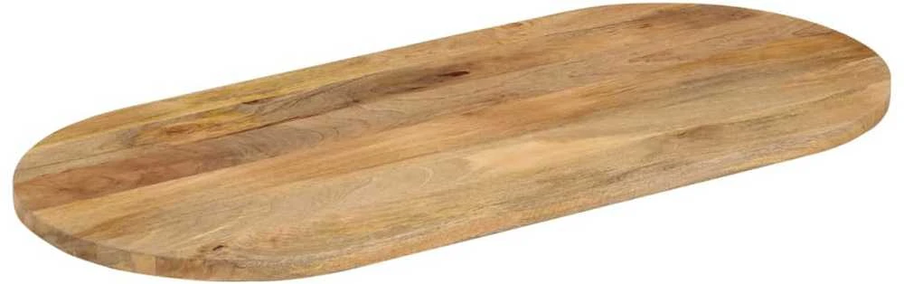 Stalviršis, 110x40x3,8cm, mango medienos masyvas, ovalo formos