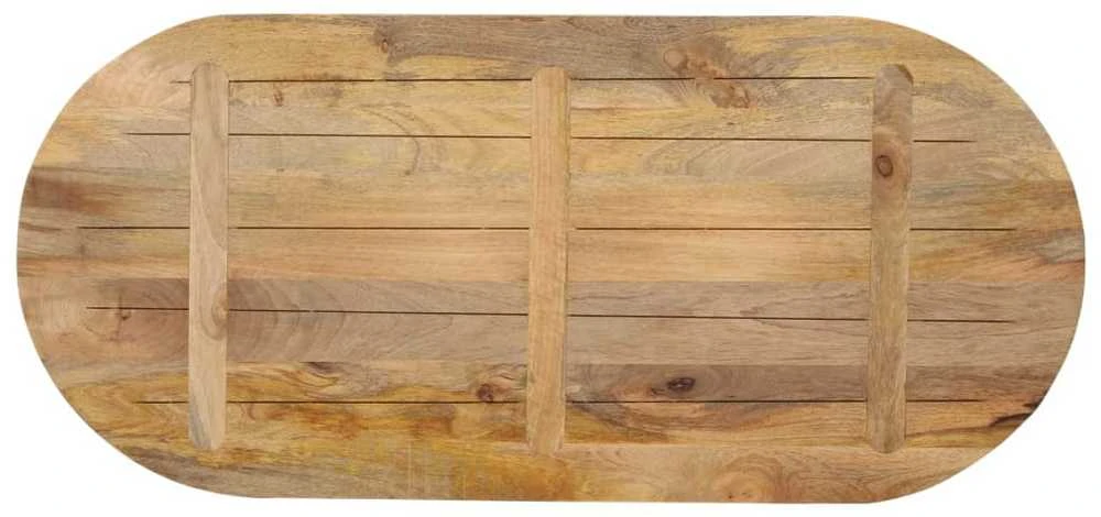 Stalviršis, 110x50x2,5cm, mango medienos masyvas, ovalo formos
