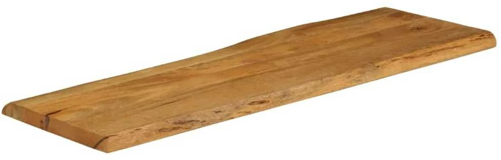 Stalviršis, 120x40x3,8cm, mango masyvas, su gyvu kraštu