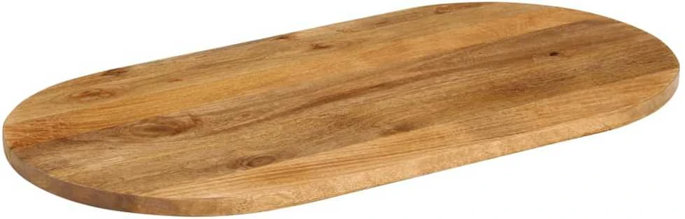 Stalviršis, 120x50x3,8cm, mango medienos masyvas, ovalo formos