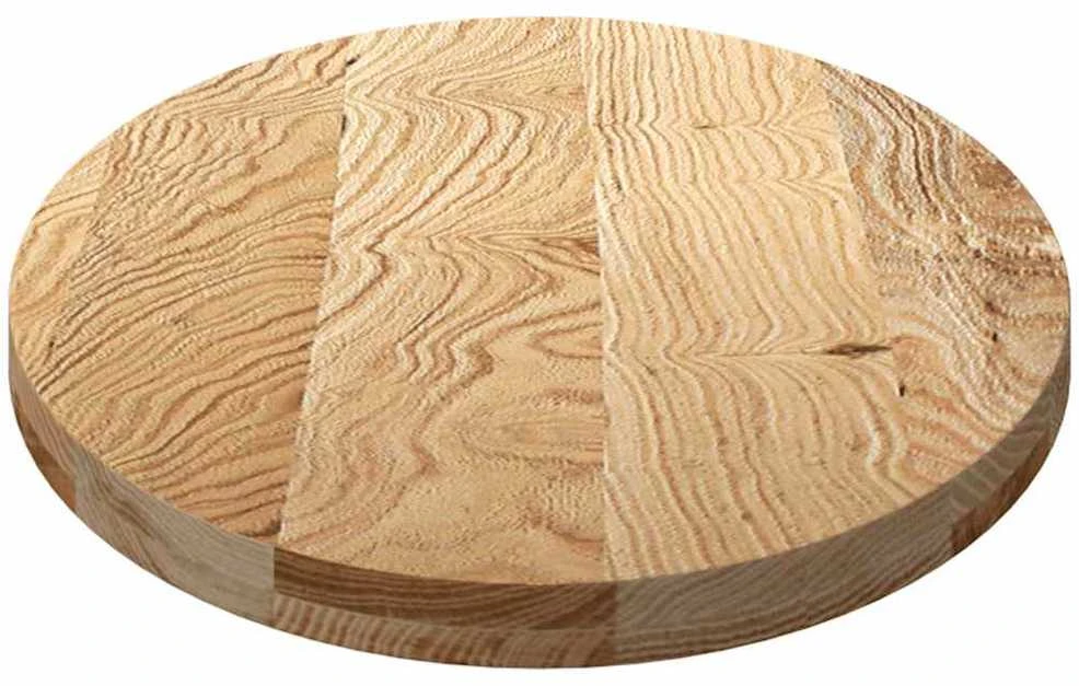 Stalviršis, 120x60x4 cm, ąžuolo medienos masyvas, ovalo formos