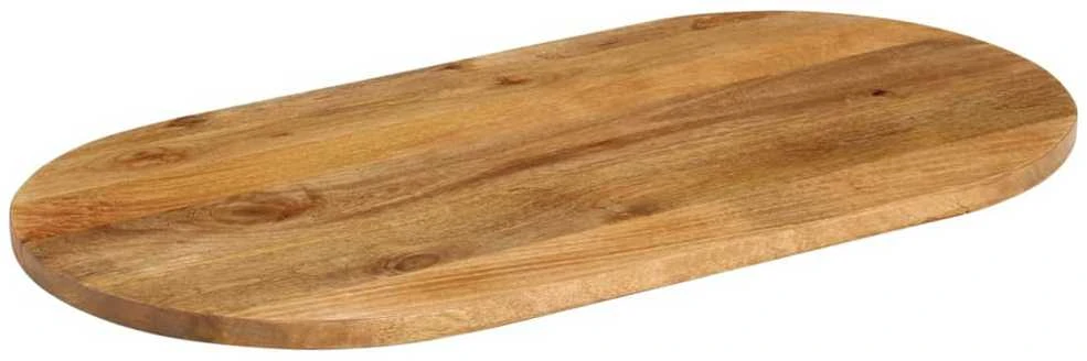 Stalviršis, 140x50x2,5cm, mango medienos masyvas, ovalo formos