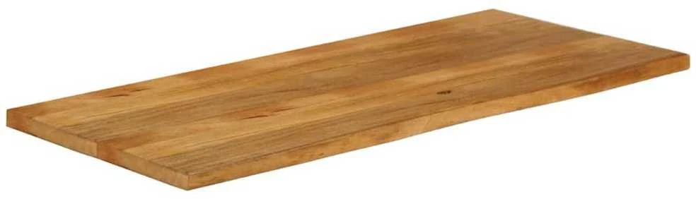 Stalviršis, 140x60x2,5cm, mango masyvas, su gyvu kraštu