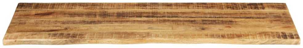 Stalviršis, 140x60x2,5cm, mango masyvas, su gyvu kraštu