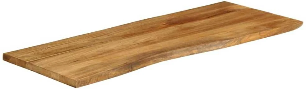 Stalviršis, 140x60x2,5cm, mango masyvas, su gyvu kraštu