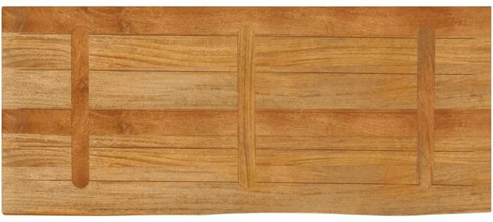 Stalviršis, 140x60x2,5cm, mango masyvas, su gyvu kraštu