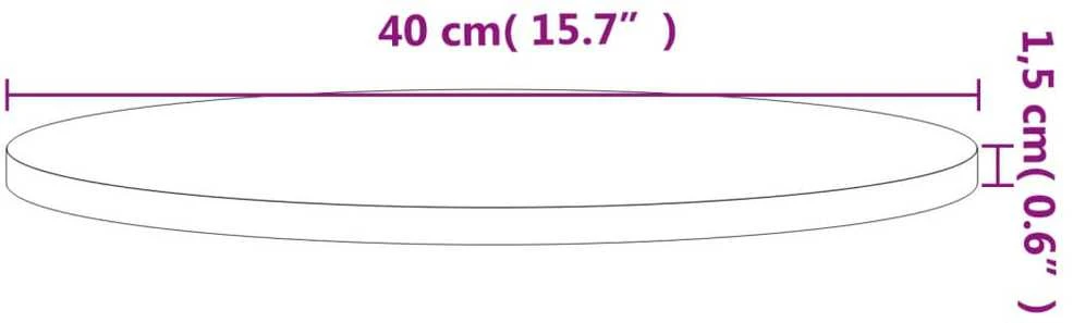 Stalviršis, 40x1,5cm, bukmedžio medienos masyvas, apskritas