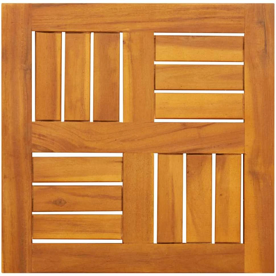 Stalviršis, 40x40x2cm, akacijos medienos masyvas, kvadratinis