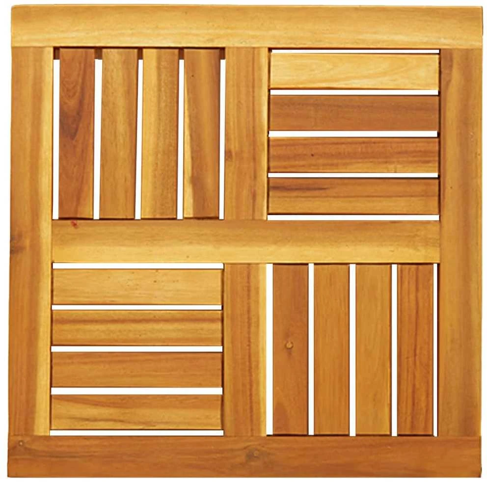 Stalviršis, 50x50x2cm, akacijos medienos masyvas, kvadratinis