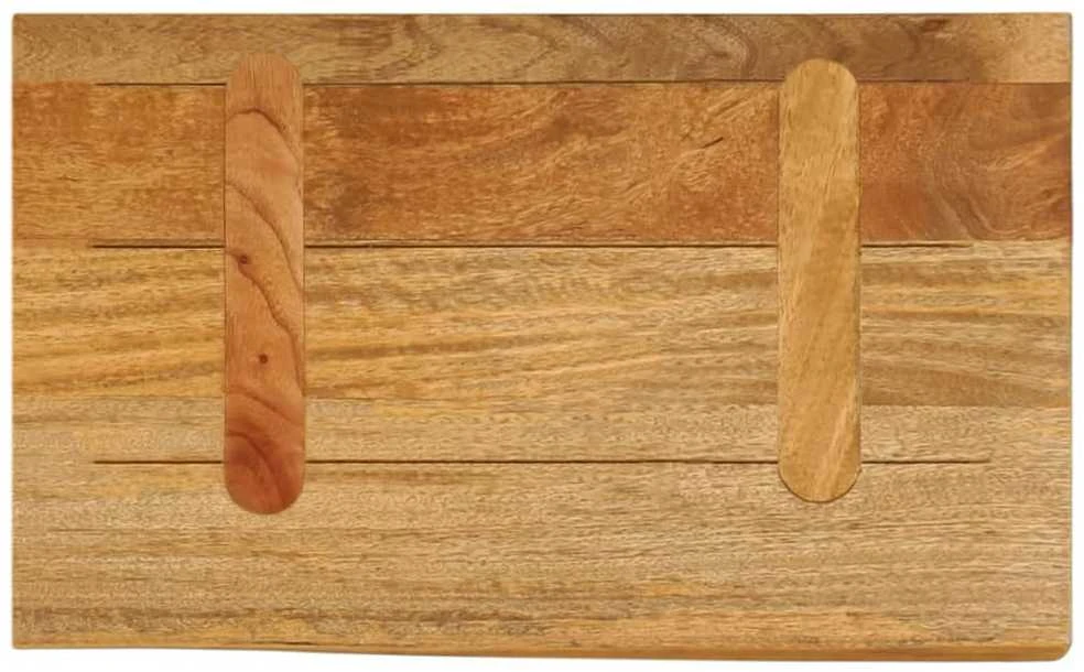 Stalviršis, 60x20x2,5cm, mango medienos masyvas, su gyvu kraštu