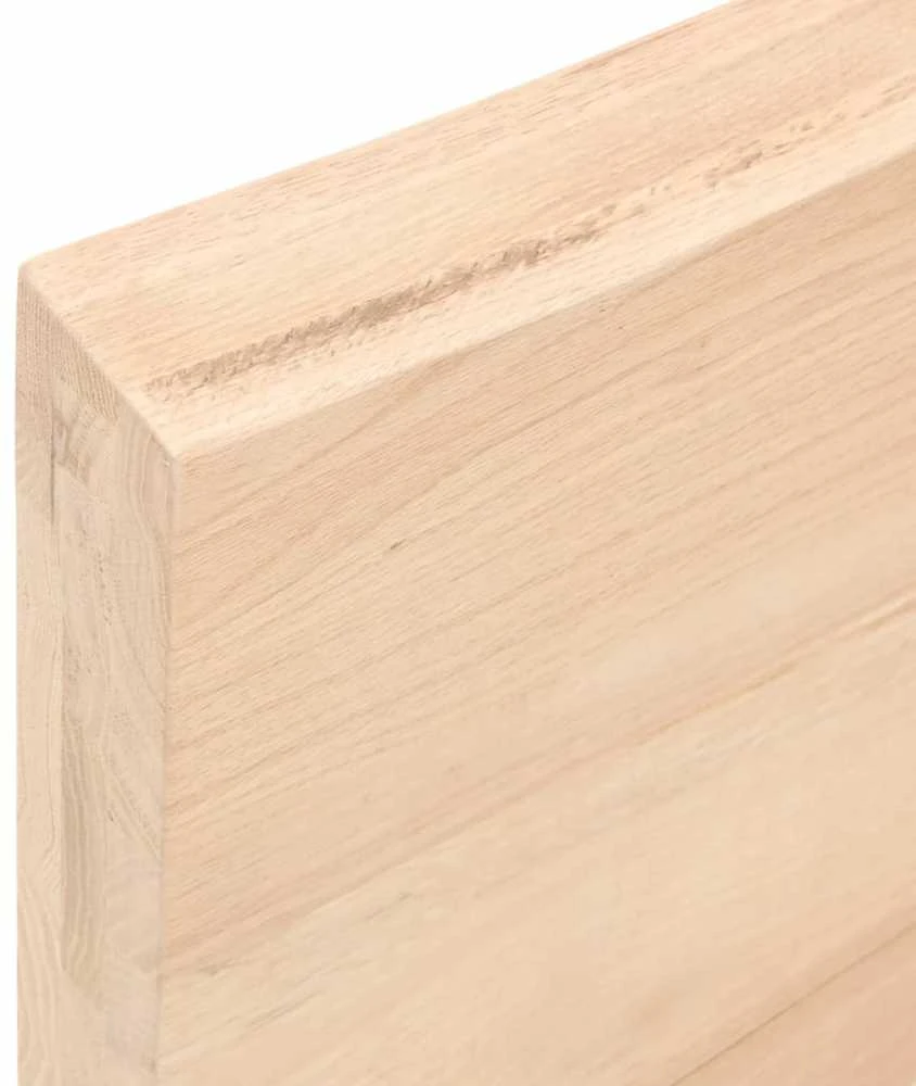 Stalviršis, 60x60x(2–6)cm, neapdorotas ąžuolo medienos masyvas