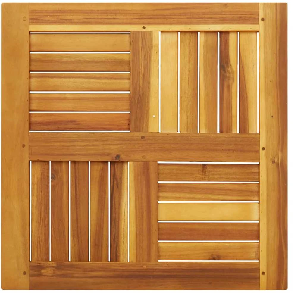 Stalviršis, 60x60x2cm, akacijos medienos masyvas, kvadratinis