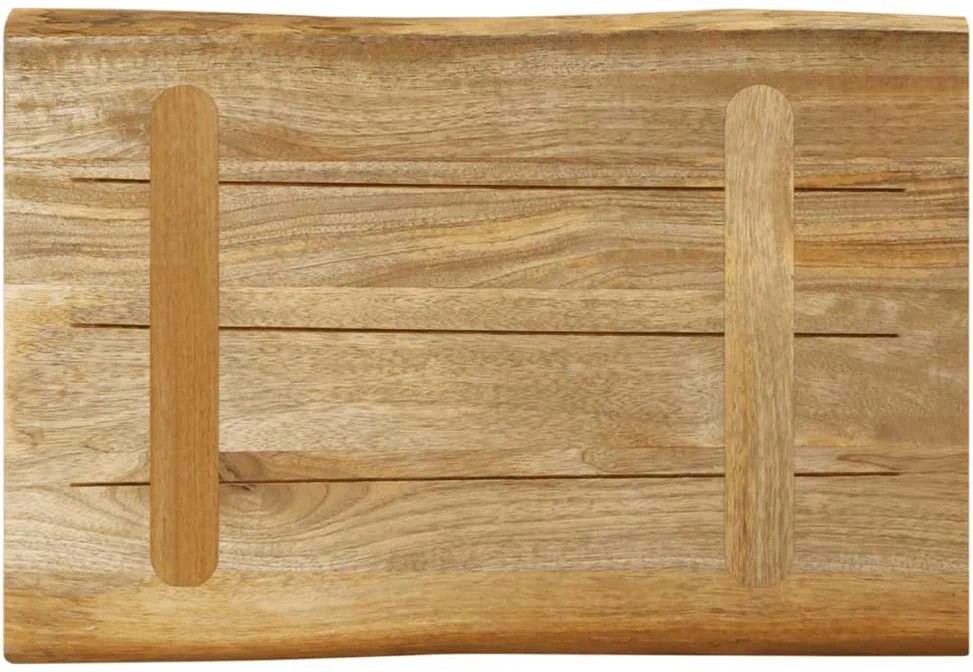 Stalviršis, 70x40x3,8cm, mango medienos masyvas, su gyvu kraštu