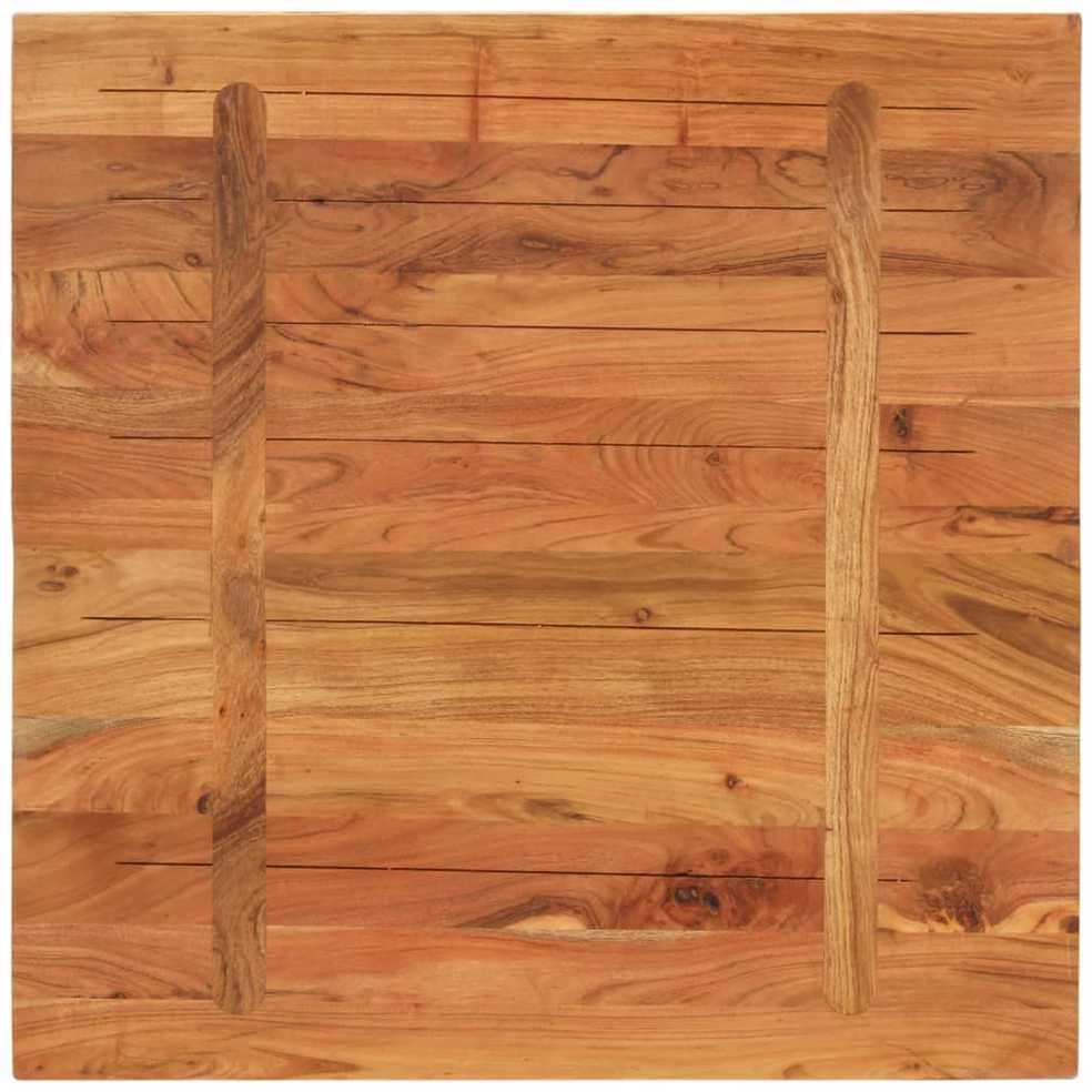 Stalviršis, 70x70x2,5cm, akacijos medienos masyvas, kvadratinis