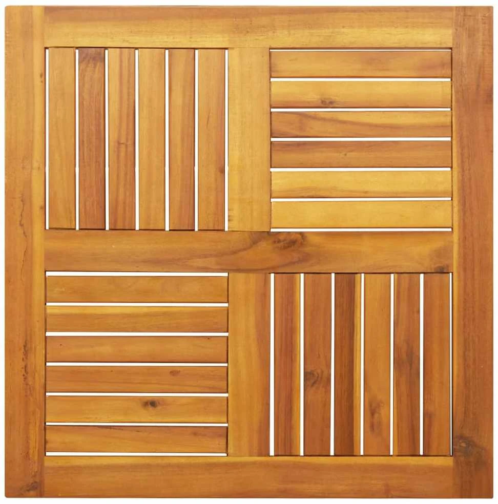 Stalviršis, 70x70x2cm, akacijos medienos masyvas, kvadratinis