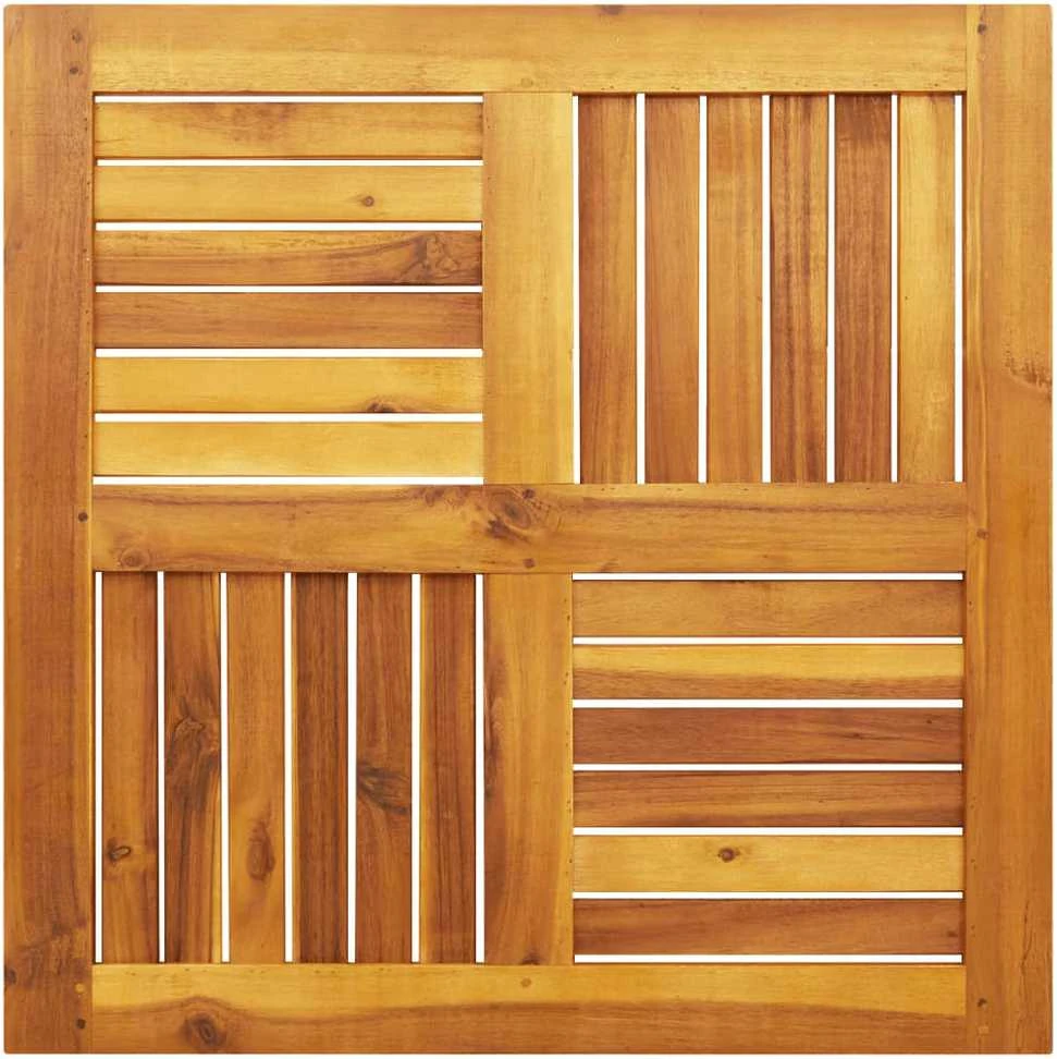 Stalviršis, 70x70x2cm, akacijos medienos masyvas, kvadratinis