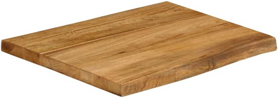 Stalviršis, 80x80x2,5cm, mango medienos masyvas, su gyvu kraštu