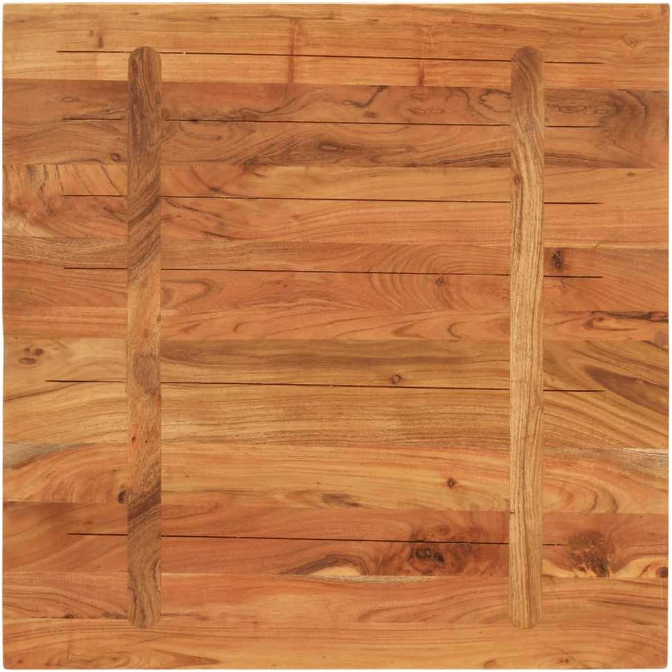 Stalviršis, 80x80x3,8cm, akacijos medienos masyvas, kvadratinis