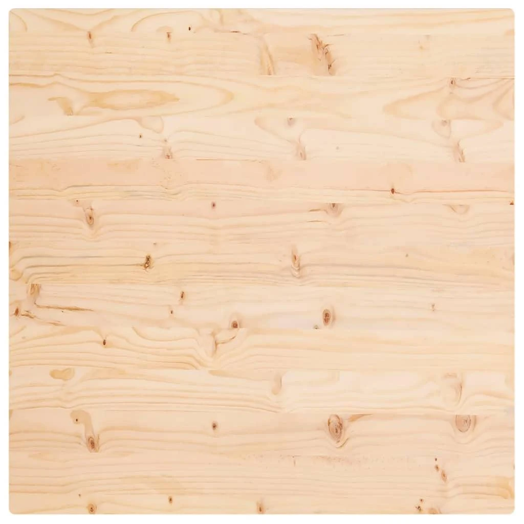 Stalviršis, 90x90x2,5cm, pušies medienos masyvas, kvadratinis