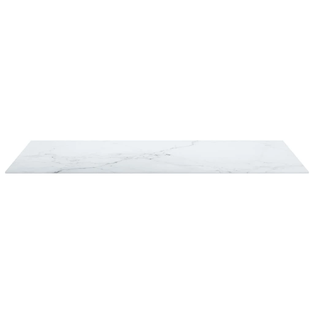 Stalviršis, baltas, 100x50cm, grūdintas stiklas, 6mm
