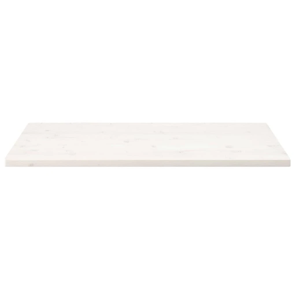 Stalviršis, baltas, 100x50x2,5cm, pušies masyvas, stačiakampis