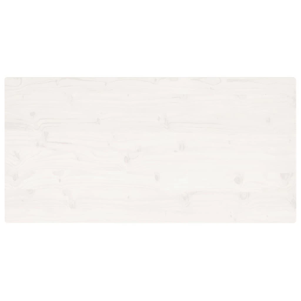 Stalviršis, baltas, 110x55x2,5cm, pušies masyvas, stačiakampis