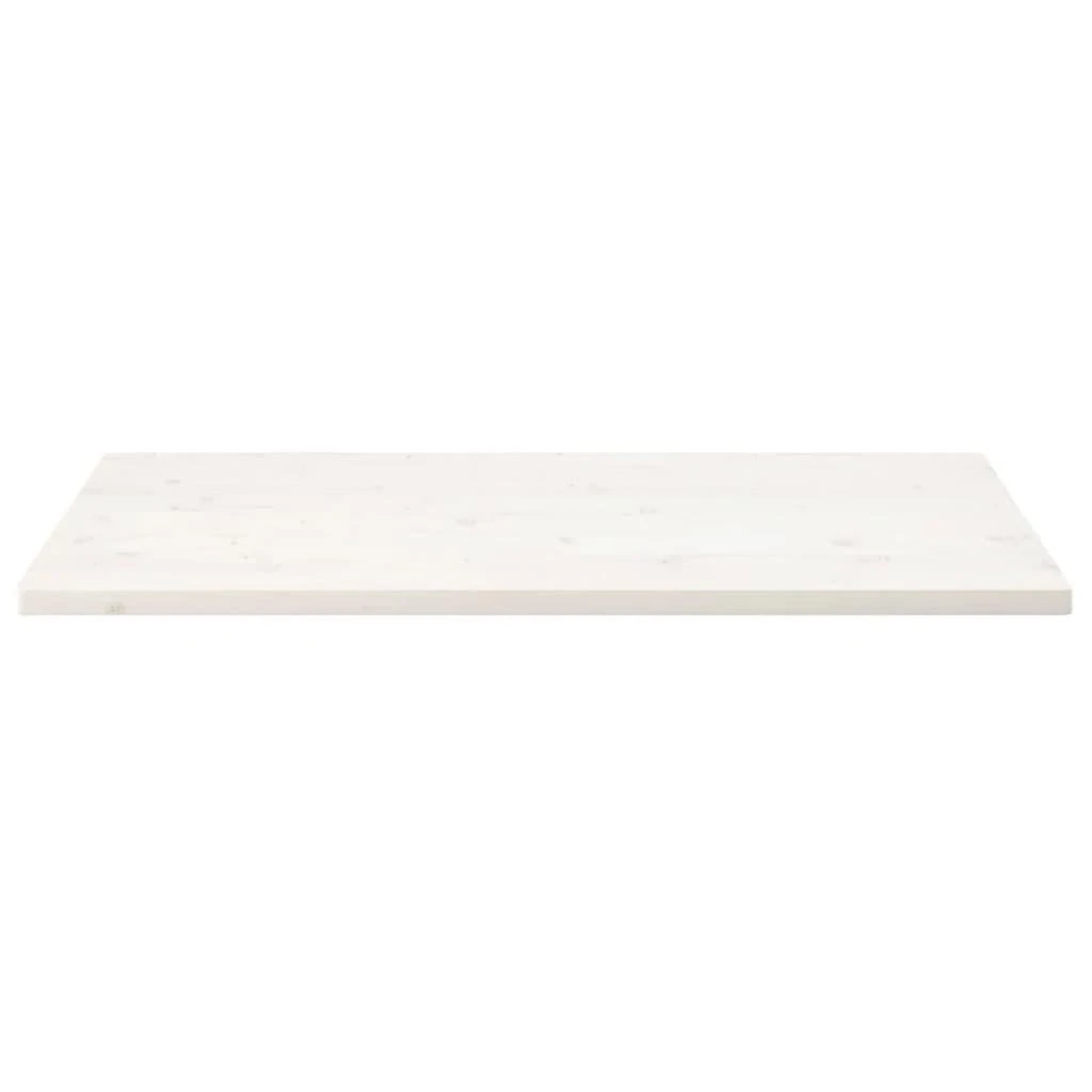 Stalviršis, baltas, 110x55x2,5cm, pušies masyvas, stačiakampis