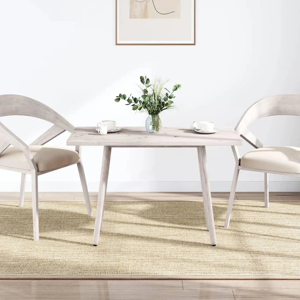 Stalviršis, baltas, 110x55x2,5cm, pušies masyvas, stačiakampis