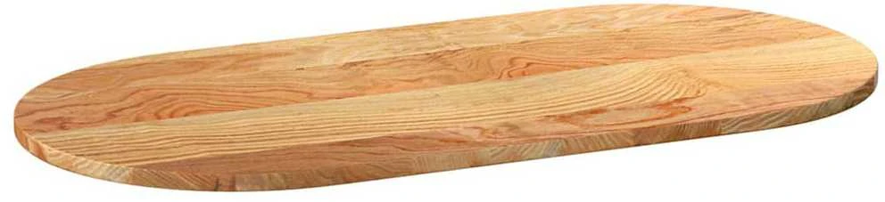 Stalviršis, šviesiai rudas, 100x50x2 cm, ąžuolo masyvas, ovalo