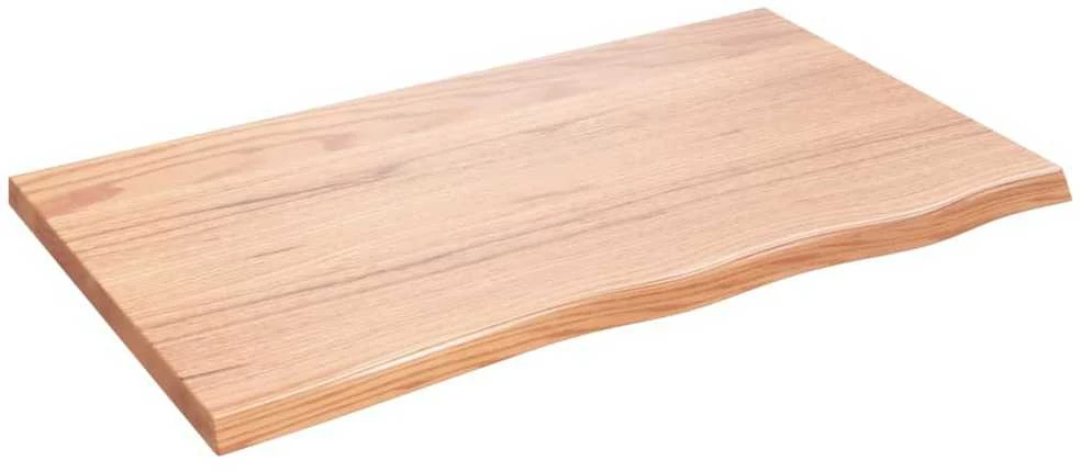 Stalviršis, šviesiai rudas, 100x60x(2-4) cm, medienos masyvas
