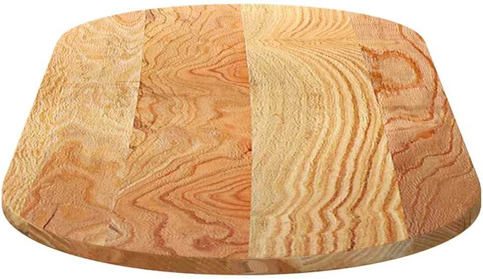 Stalviršis, šviesiai rudas, 140x60x2 cm, ąžuolo masyvas, ovalo