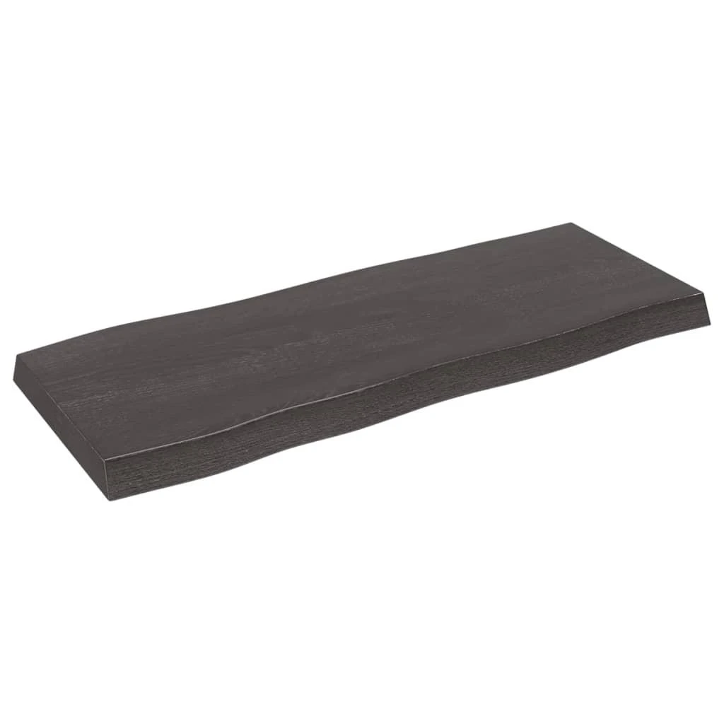 Stalviršis, tamsiai ruda, 100x40x(2-6) cm, medienos masyvas