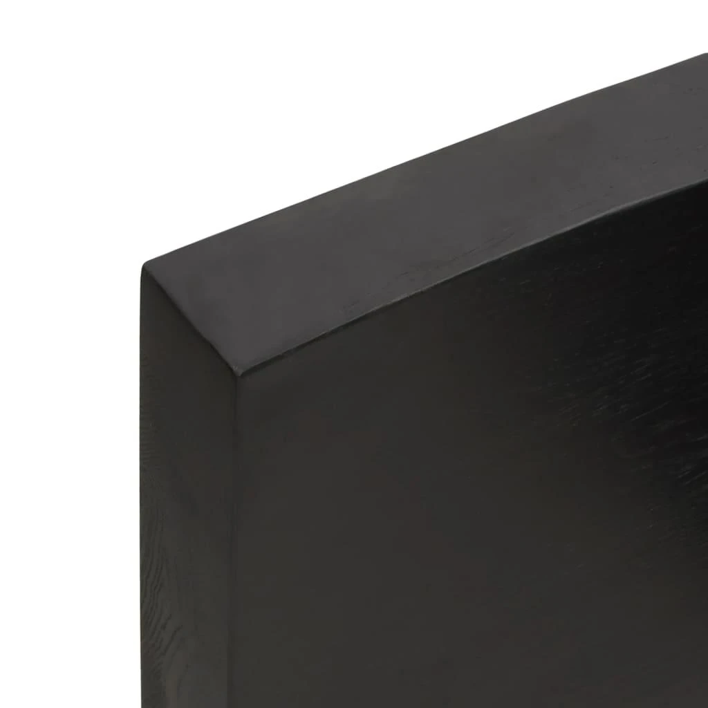 Stalviršis, tamsiai ruda, 100x50x(2-6) cm, medienos masyvas