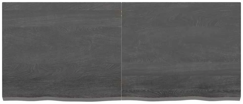 Stalviršis, tamsiai rudas, 120x50x(2-4) cm, ąžuolo masyvas