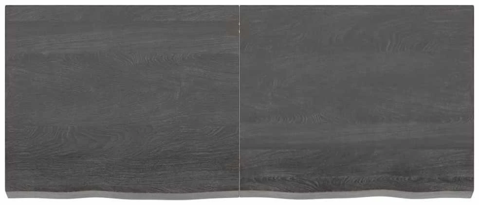 Stalviršis, tamsiai rudas, 120x50x(2-6) cm, ąžuolo masyvas