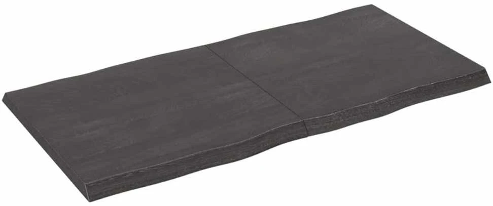 Stalviršis, tamsiai ruda, 120x60x(2-4) cm, medienos masyvas