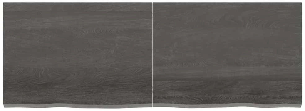 Stalviršis, tamsiai rudas, 140x50x(2-4) cm, ąžuolo masyvas